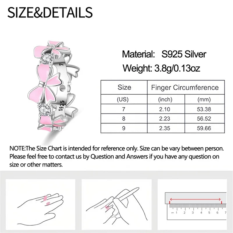 Original Hope Rainbow Flower Ring s925 Silver Jewelry DIY Exquisite Fashion