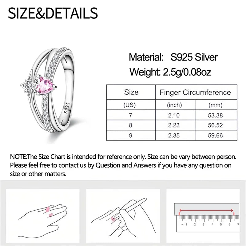 Original Hope Rainbow Flower Ring s925 Silver Jewelry DIY Exquisite Fashion