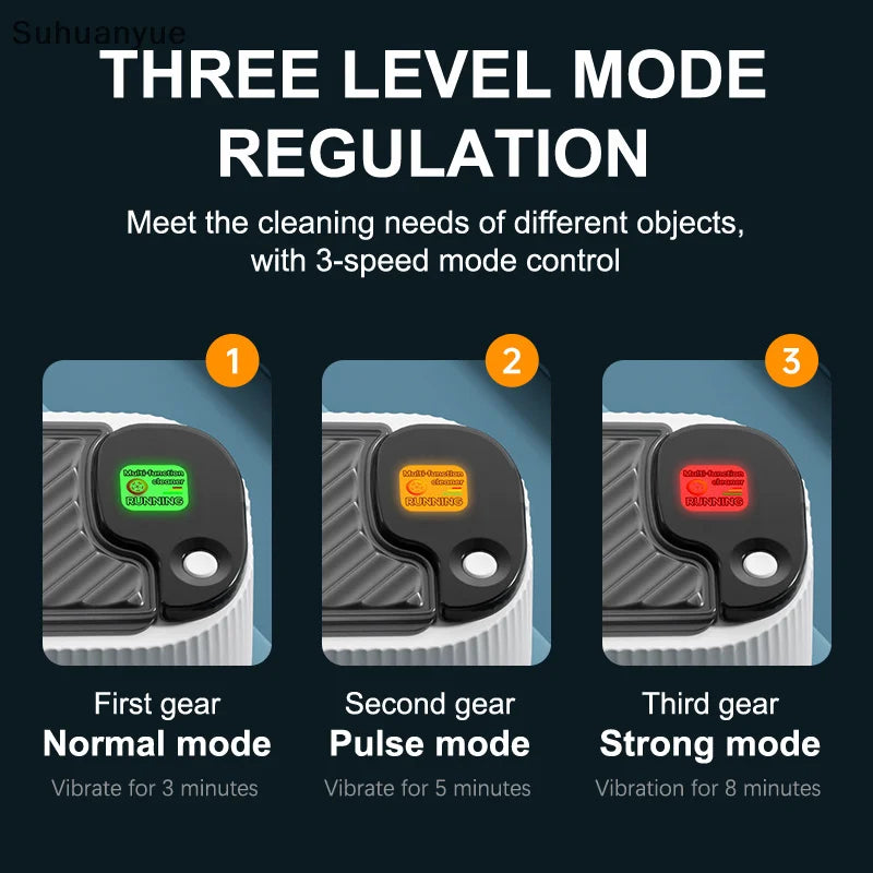 Bracelet Ultrasonic Cleaning Machine, Portable Sonic Jewelry Clean System, Single Push Start