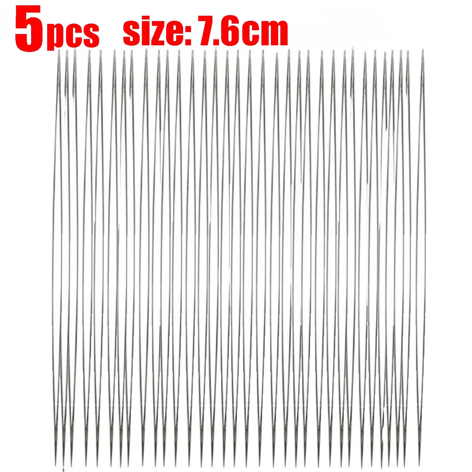 5/50Pcs Beading Needles Pins Set with Central Opening Curved Steel Needles for Bead Straight Beaded Needle Sewing Accessories