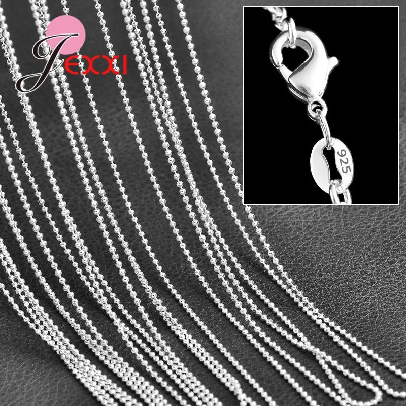 925 Sterling Silver New Arrival Hot Sale 5PCS Multi Style 16-30 Inch Luxury Colar Feminina Temperament Elegant Jewelry