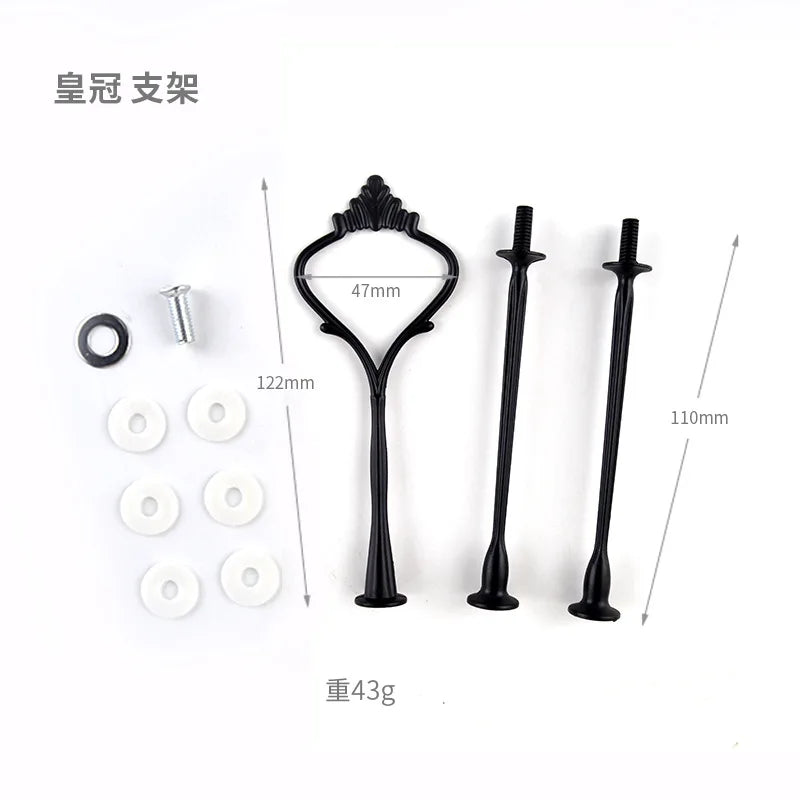 DIY Three-layer Round Fruit Plate Silicone Mold Cake Snack Rack Epoxy Resin Molds For Home Decoration Resin Art Mould