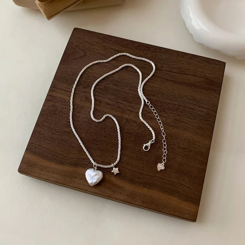 VENTFILLE 925 Sterling Silver Cat Pearl Necklace For Women Animal Retro Court Design Jewelry Birthday Gifts