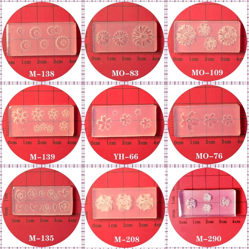 3D Nail Art Mold UV Epoxy Resin Glue Petal Flower Silicone Mold Three-Dimensional Flower Decorative Diamond Sticker Nail Jewelry