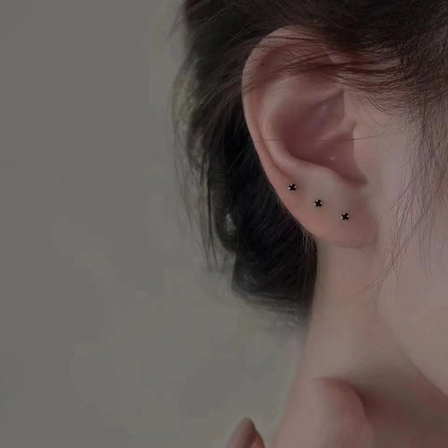 Trendy Mini Rhinestones Stud Earrings for Women Girls Daily Jewelry