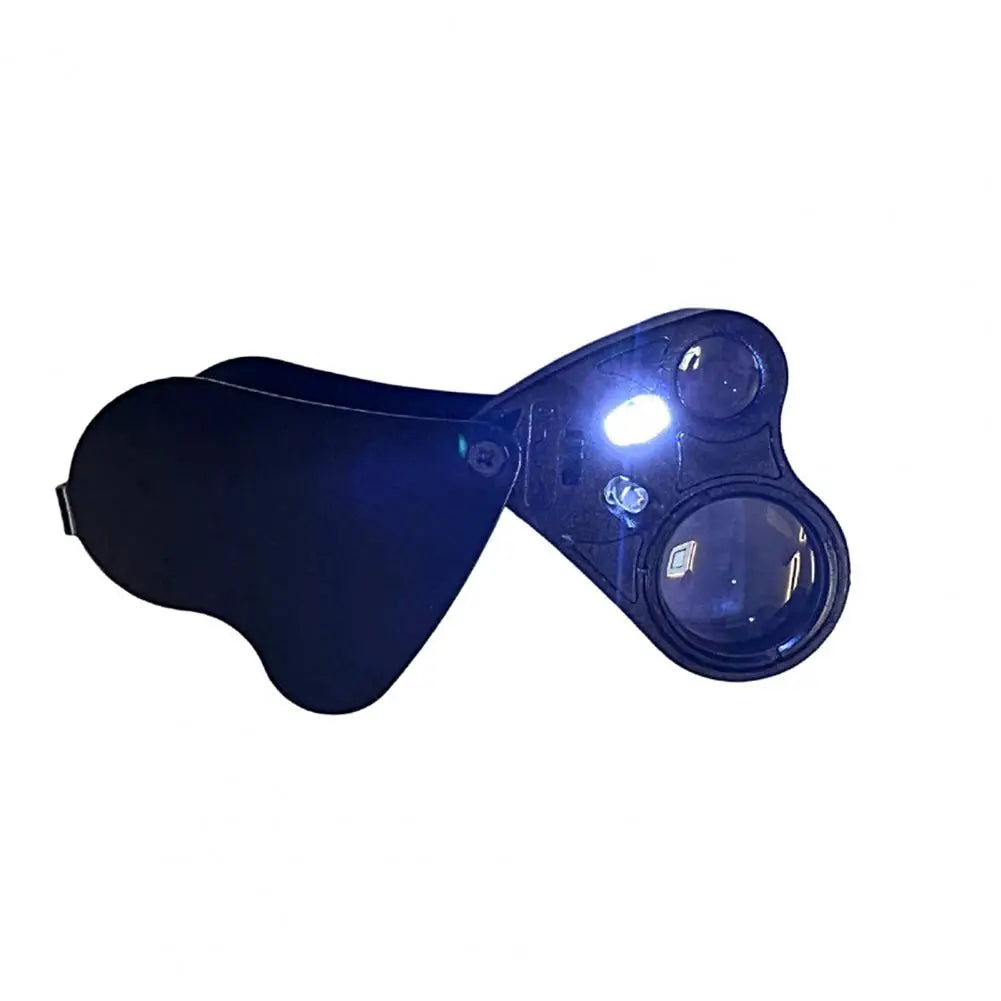 Jewelry LED Magnifier Folding Dual Lens High Magnification Magnifying 30x 60x Pocket Magnifying Glass Outdoor