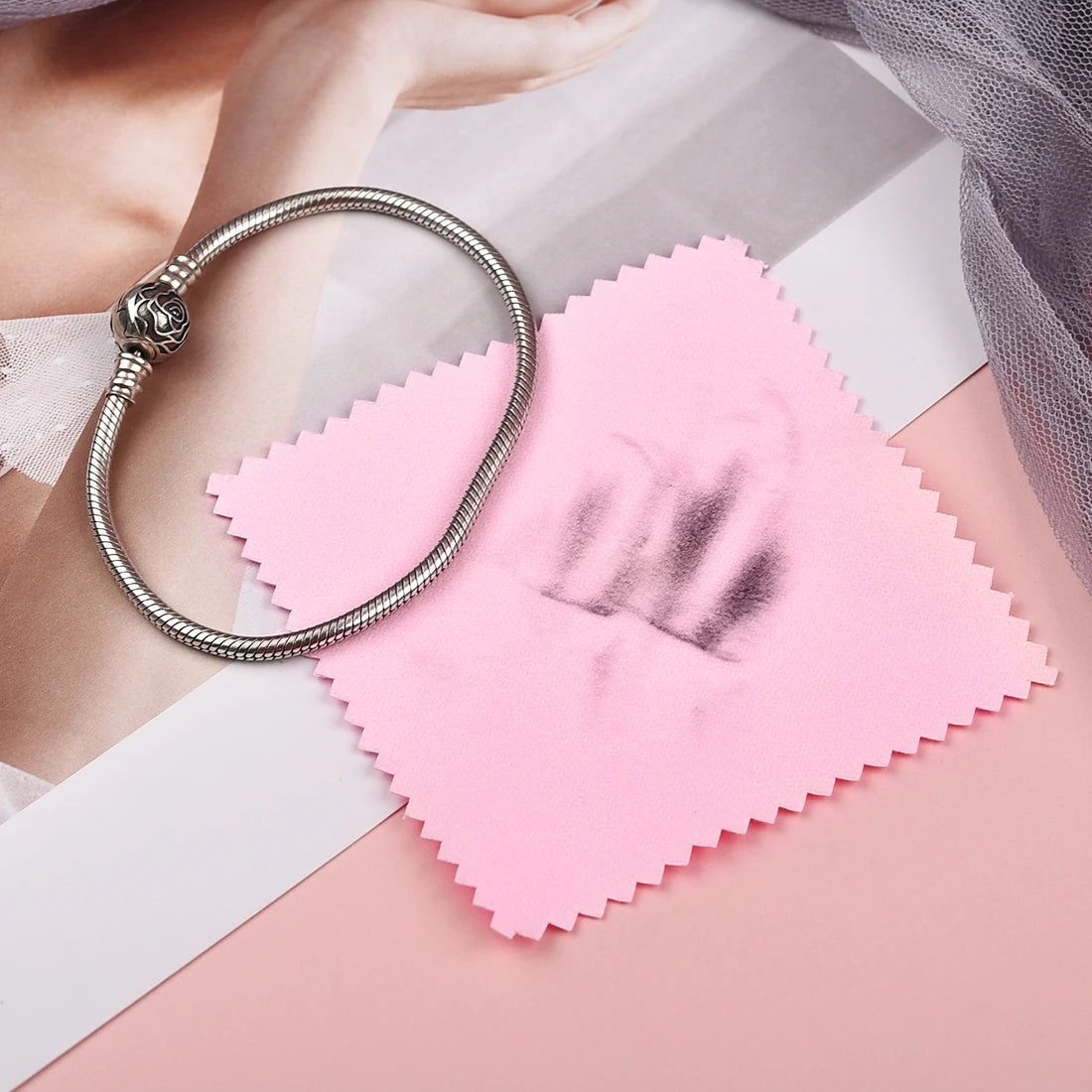 10-50pcs Polish Polishing Cloth Silver Color Cleaning Polishing Cloth Soft Clean Wipe Wiping Cloth For Silver Gold Jewelry Tool