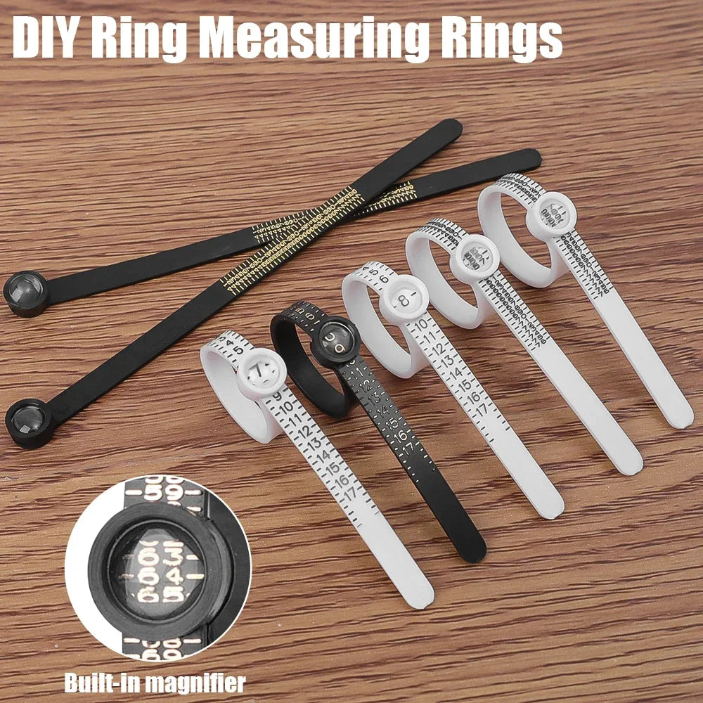 Ring sizer Measure Finger Coil Ring Sizing Tool UK/US/EU/JP Size Measurements Ring Sizer Gauge Tools Jewelry Accessory Newest