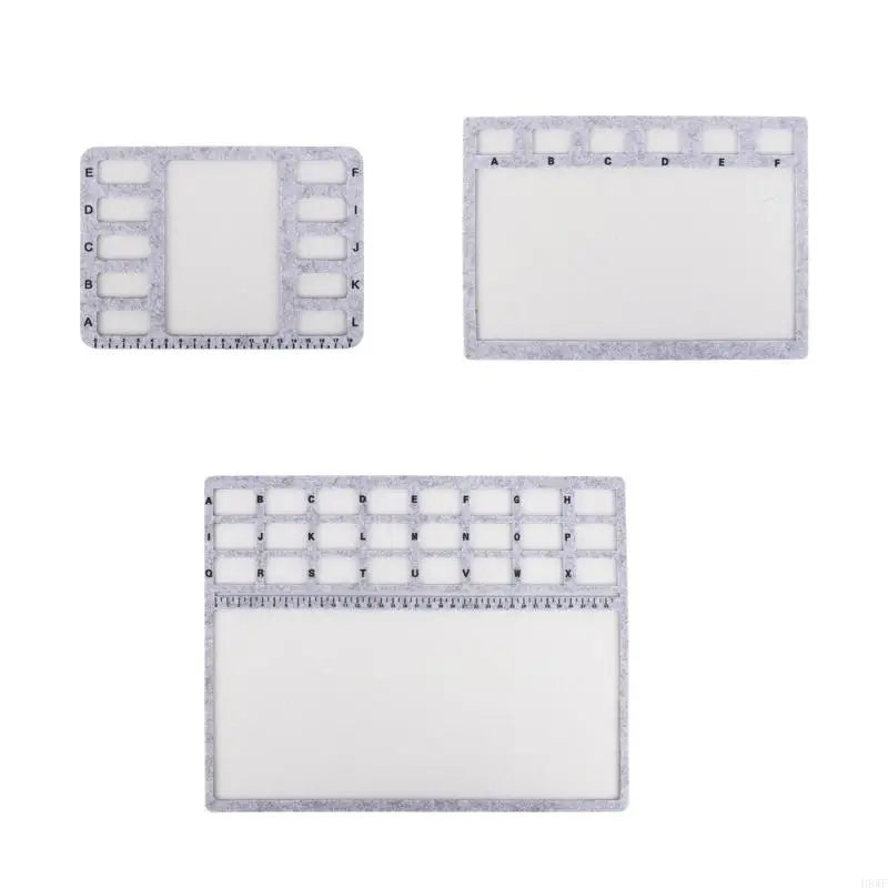 Nonslip Beading Mat Beads Design Tray For Jewelry Making With Felt Surfaces And Measurement Markings H8WF