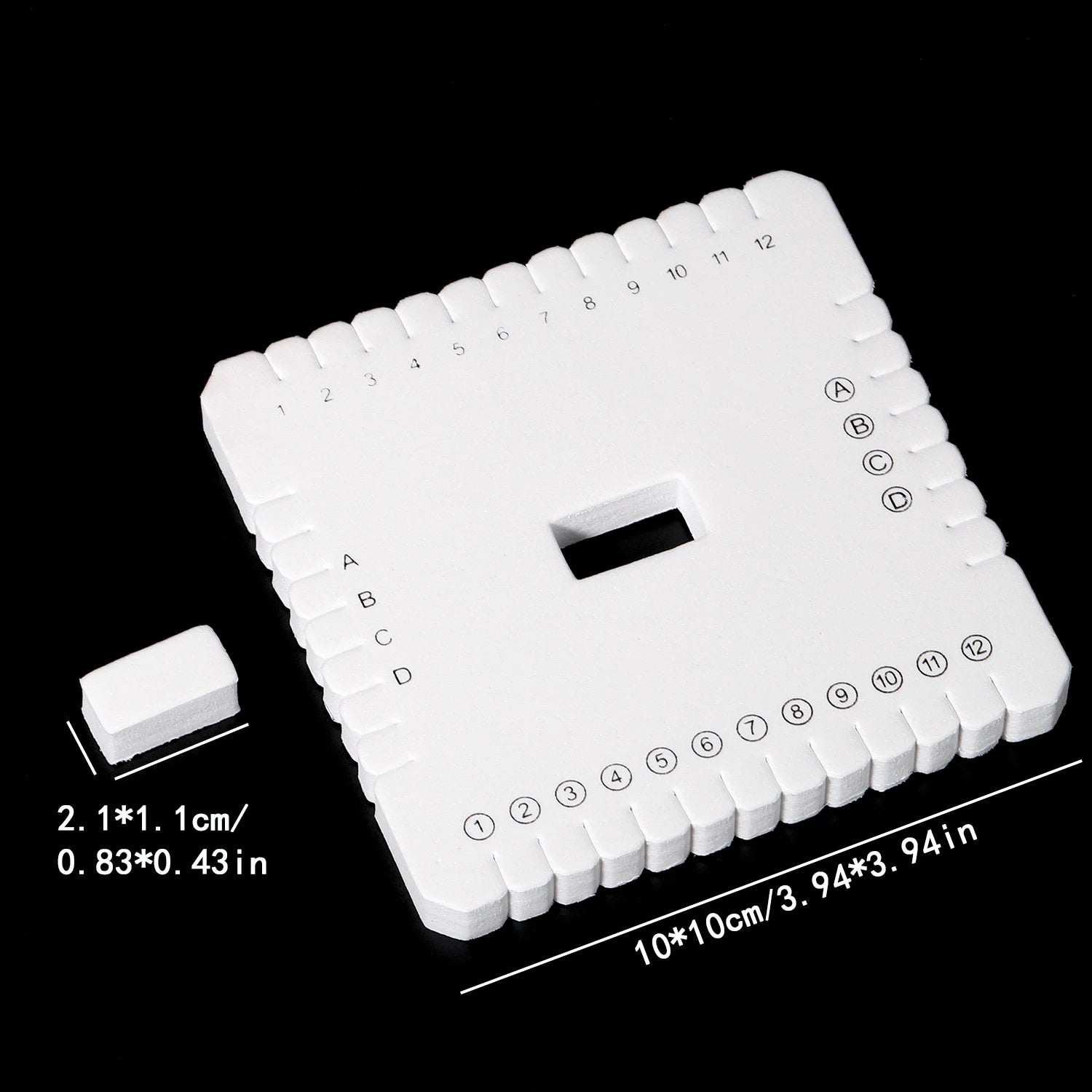 Round Square Knitting Kumihimo Beading Cord Disc Braiding Disk Tray Braided Plate Positioning Pin DIY Bracelet Weaving Board