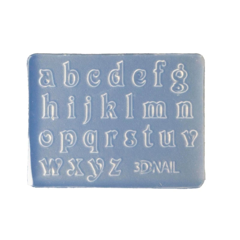 R3MC Mini Letter Numbers 3D Nail Art Decorations UV Crystal Epoxy Mold Silicone Mould