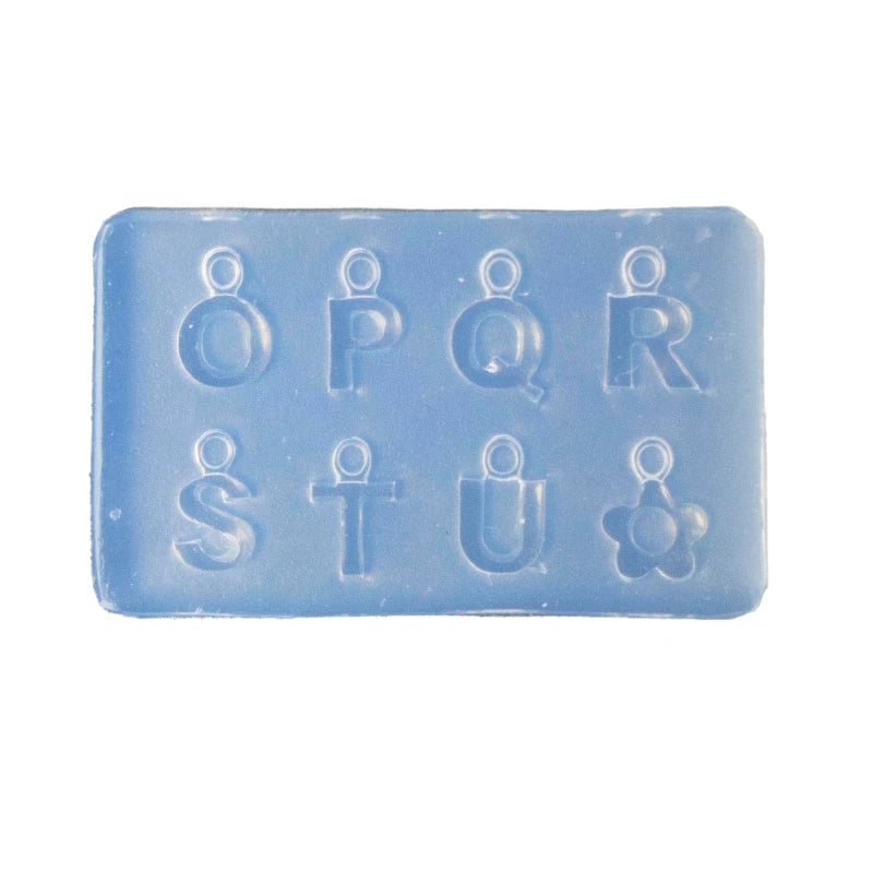 R3MC Mini Letter Numbers 3D Nail Art Decorations UV Crystal Epoxy Mold Silicone Mould