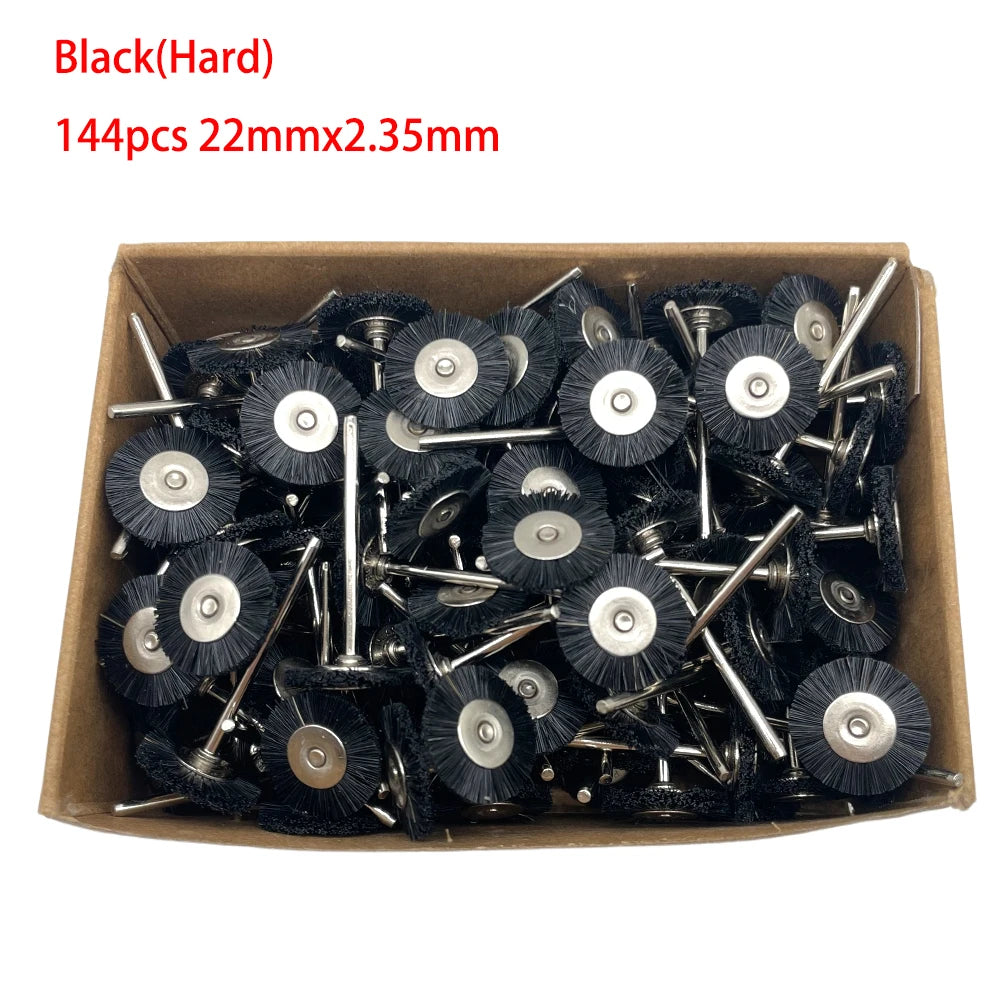 19/22/25mm Polishing Brushes Soft Hard Abrasive Buffing Grinding Wheel 2.35mm Shank Dremel Accessories for Jewelry Rotary Tools