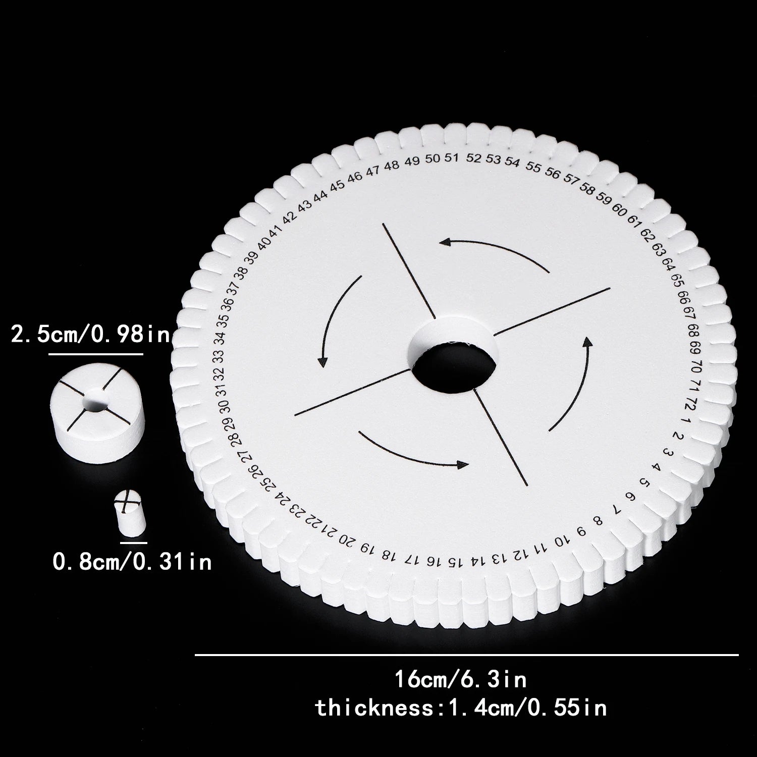 Round Square Knitting Kumihimo Beading Cord Disc Braiding Disk Tray Braided Plate Positioning Pin DIY Bracelet Weaving Board