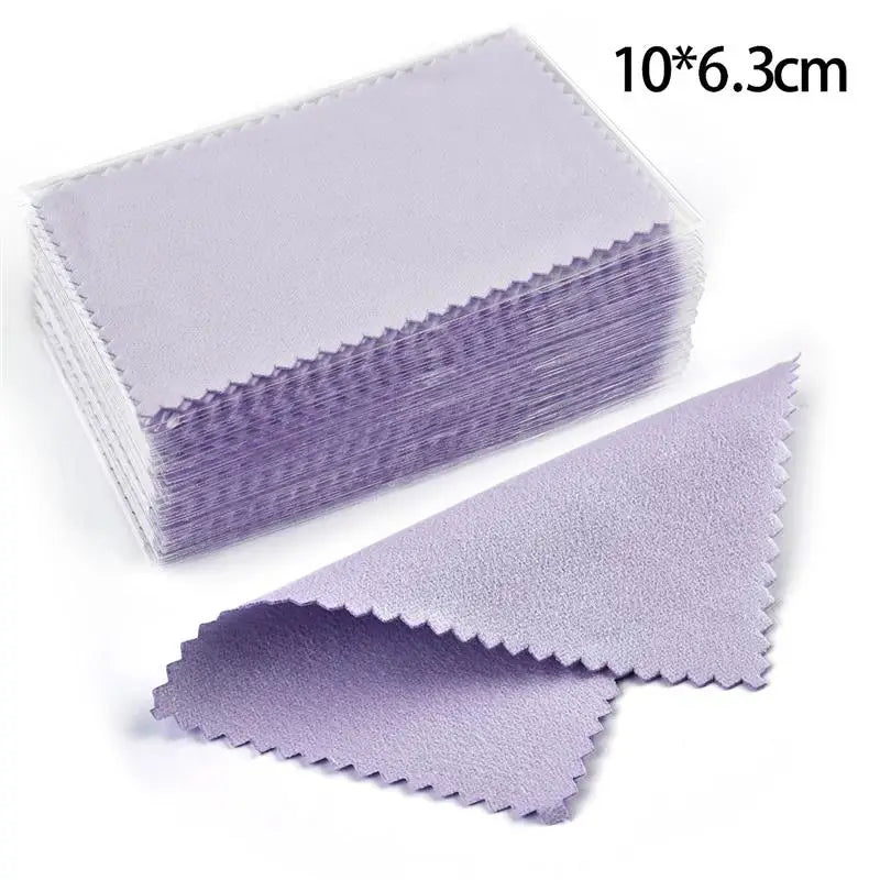 50pcs Silverware Polishing Cloth Soft Cleaning Polishing Cloth Clean Wipe Wiping Cloth For Silver Gold Jewelry Tools Equipments