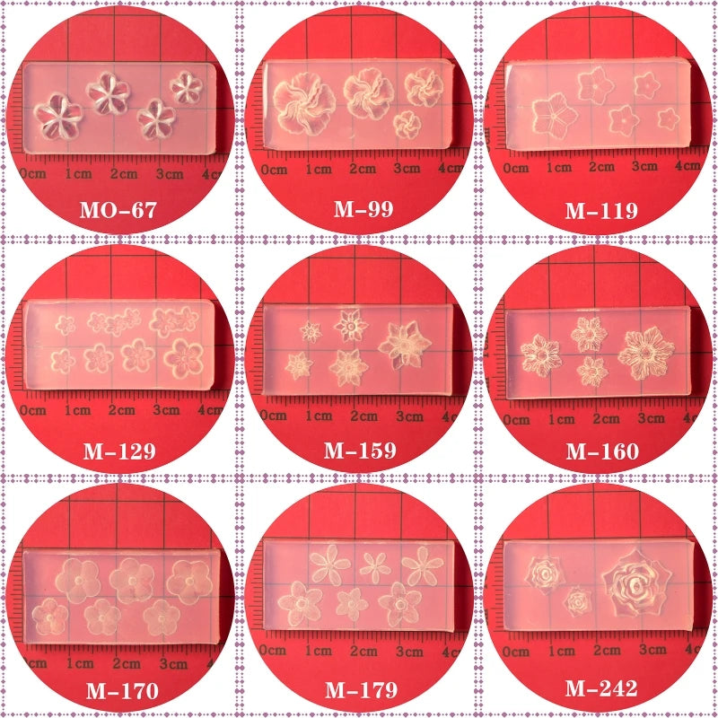 3D Nail Art Mold UV Epoxy Resin Glue Petal Flower Silicone Mold Three-Dimensional Flower Decorative Diamond Sticker Nail Jewelry