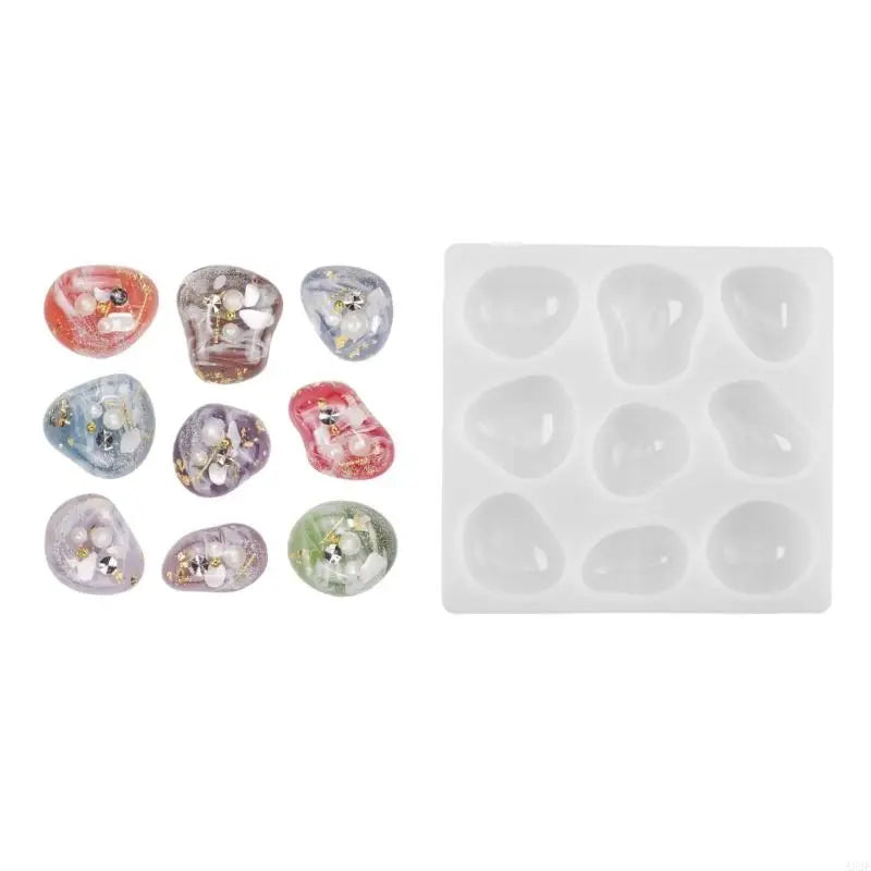 Easy Releasing Silicone Mold Handmade Pendant Making Molds Silicone Texture Suitable for Crafting Geometric Stone