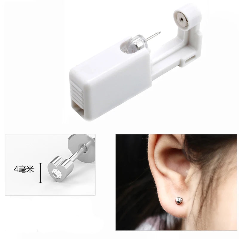 1pc Ear Stud Disposable Sterile Piercing Stud Gun Body Tragus Helix Earrings Safety Piercing Jewelry Tool Making Accessories