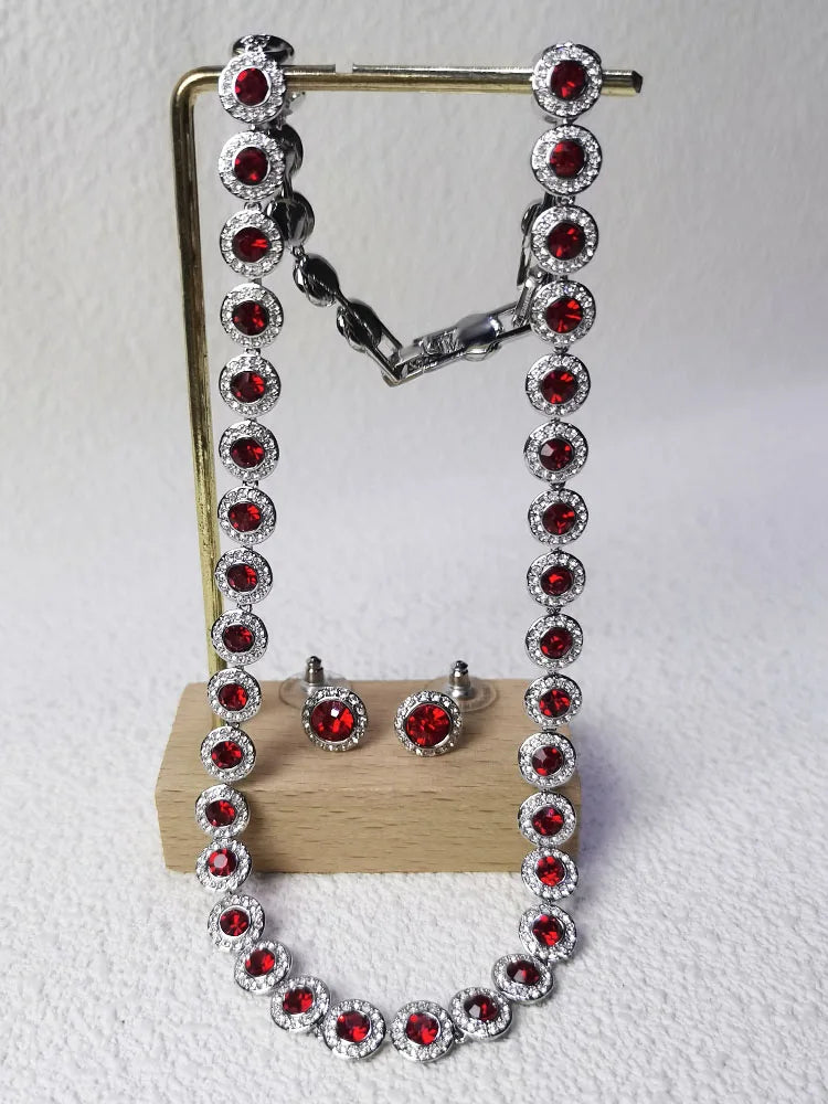 2025 New Original High Jewelry Set Collection Charming for Women Necklace Earrings Bracelet Best Wedding Gift