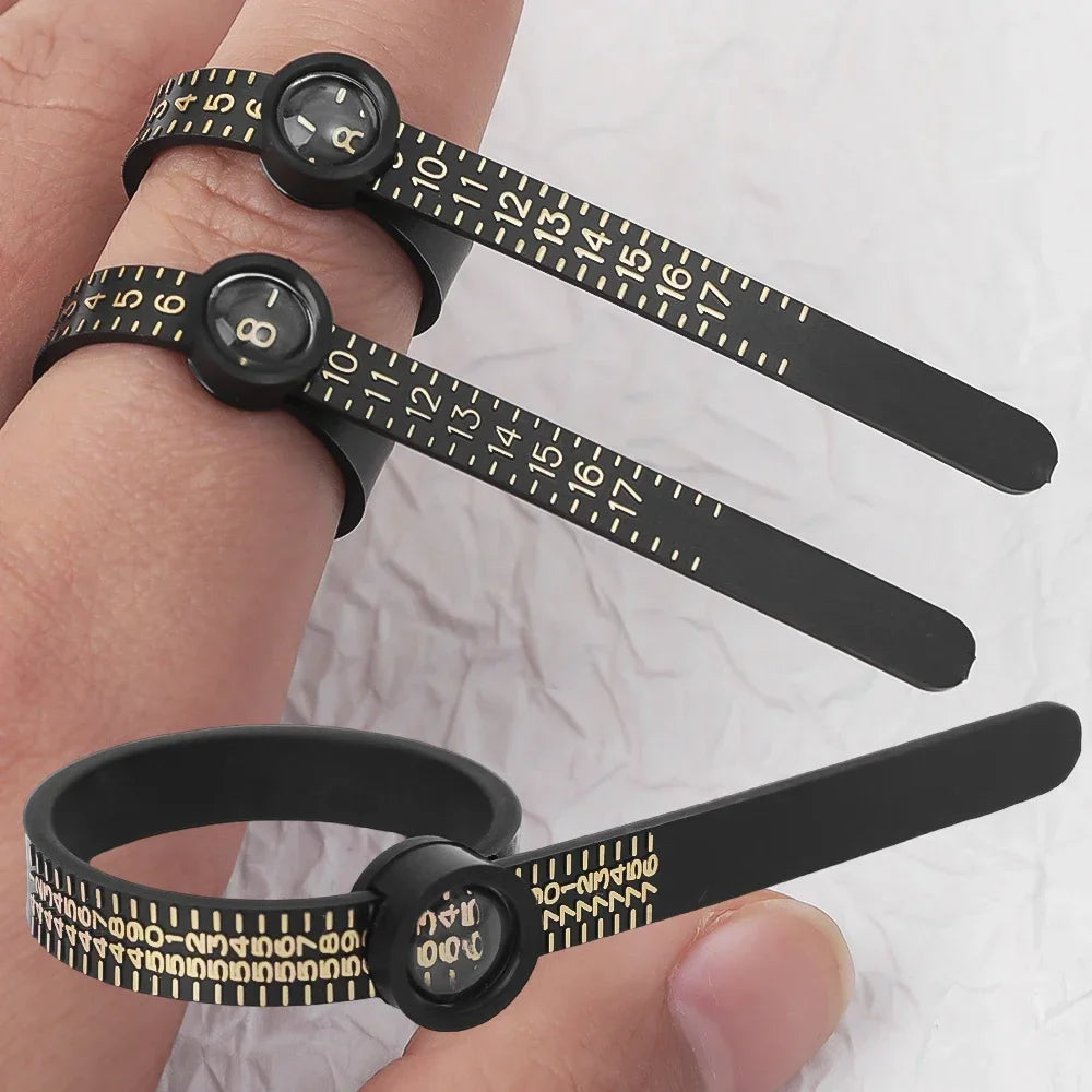 Ring sizer Measure Finger Coil Ring Sizing Tool UK/US/EU/JP Size Measurements Ring Sizer Gauge Tools Jewelry Accessory Newest