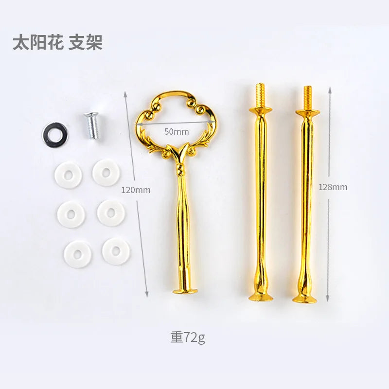 DIY Three-layer Round Fruit Plate Silicone Mold Cake Snack Rack Epoxy Resin Molds For Home Decoration Resin Art Mould