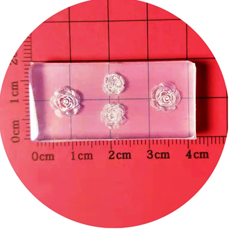 3D Nail Art Mold UV Epoxy Resin Glue Petal Flower Silicone Mold Three-Dimensional Flower Decorative Diamond Sticker Nail Jewelry