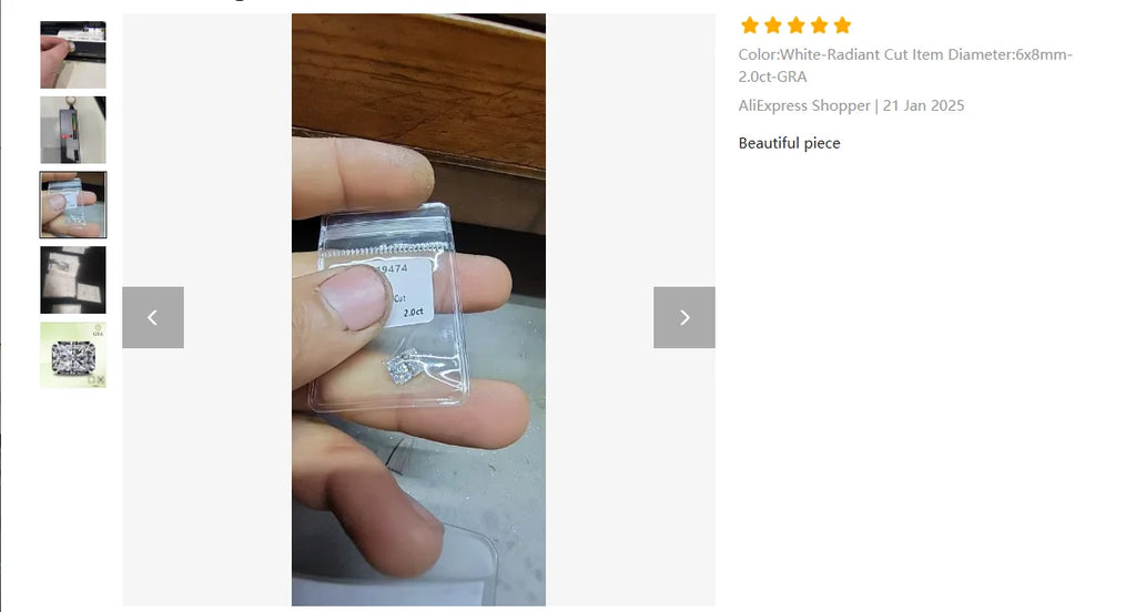 Moissanite Stone Radiant Cut D Color VVS1 Gemstone Lab Grown Synthetic Diamond for Charms Women Jewelry with  Certificate