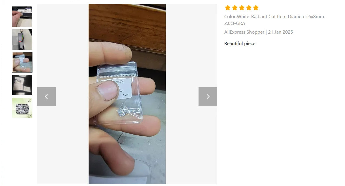 Moissanite Stone Radiant Cut D Color VVS1 Gemstone Lab Grown Synthetic Diamond for Charms Women Jewelry with  Certificate