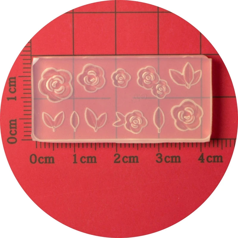 3D Nail Art Mold UV Epoxy Resin Glue Petal Flower Silicone Mold Three-Dimensional Flower Decorative Diamond Sticker Nail Jewelry