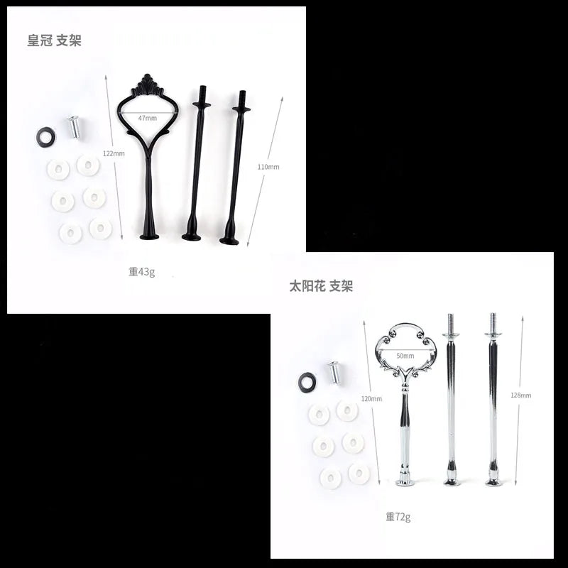 DIY Three-layer Round Fruit Plate Silicone Mold Cake Snack Rack Epoxy Resin Molds For Home Decoration Resin Art Mould