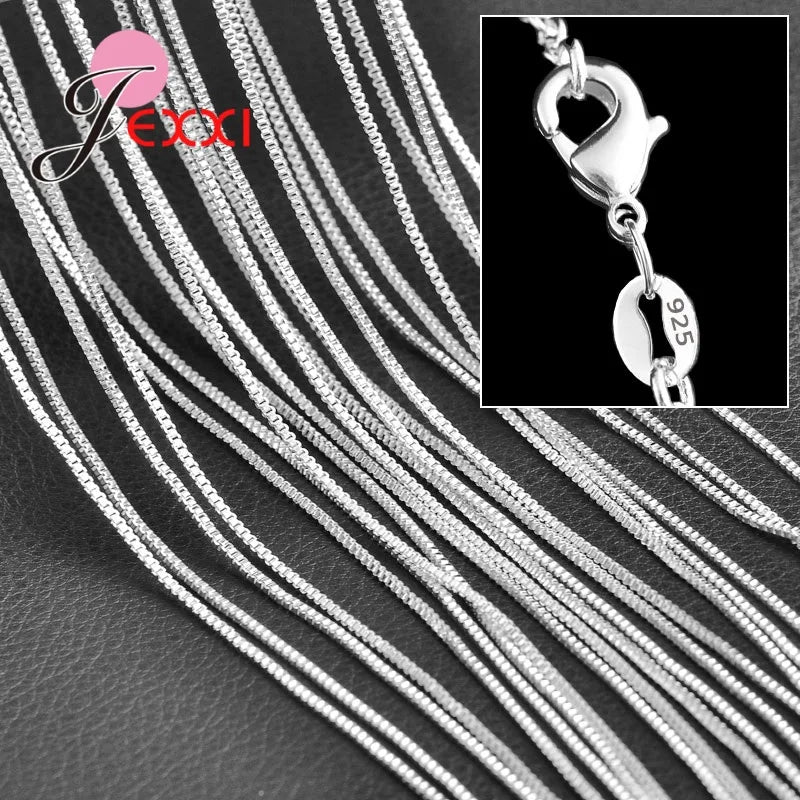 925 Sterling Silver New Arrival Hot Sale 5PCS Multi Style 16-30 Inch Luxury Colar Feminina Temperament Elegant Jewelry