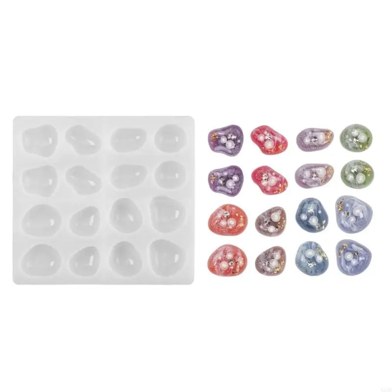 Easy Releasing Silicone Mold Handmade Pendant Making Molds Silicone Texture Suitable for Crafting Geometric Stone