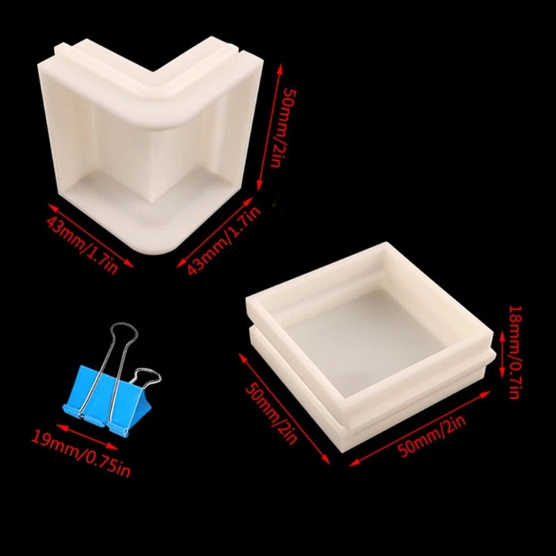 Adjustable Mold Housing Plastic Housing Frame Molds for Handmade Soap Molds DIY Resin Molds Candle Molds Art Craft Molds