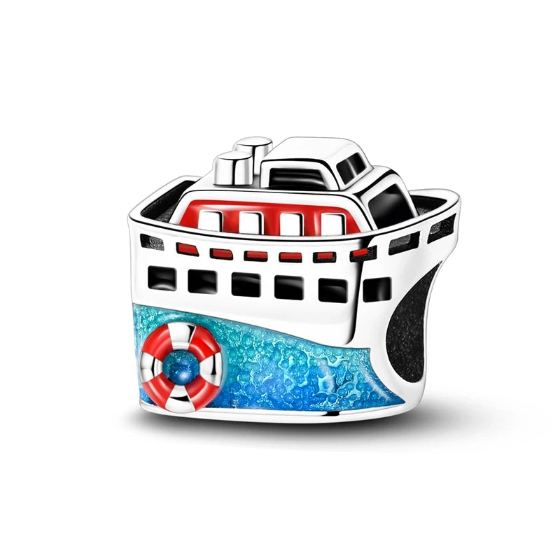 Hot Sales 925 Silver Original Charms Beads Colored Pendant Charm Fit Bracelet Necklace Dangle For Women DIY Jewelry Making