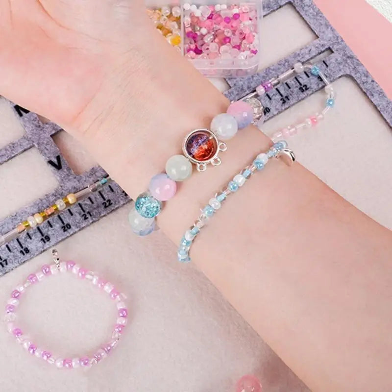 Nonslip Beading Mat Beads Design Tray For Jewelry Making With Felt Surfaces And Measurement Markings H8WF