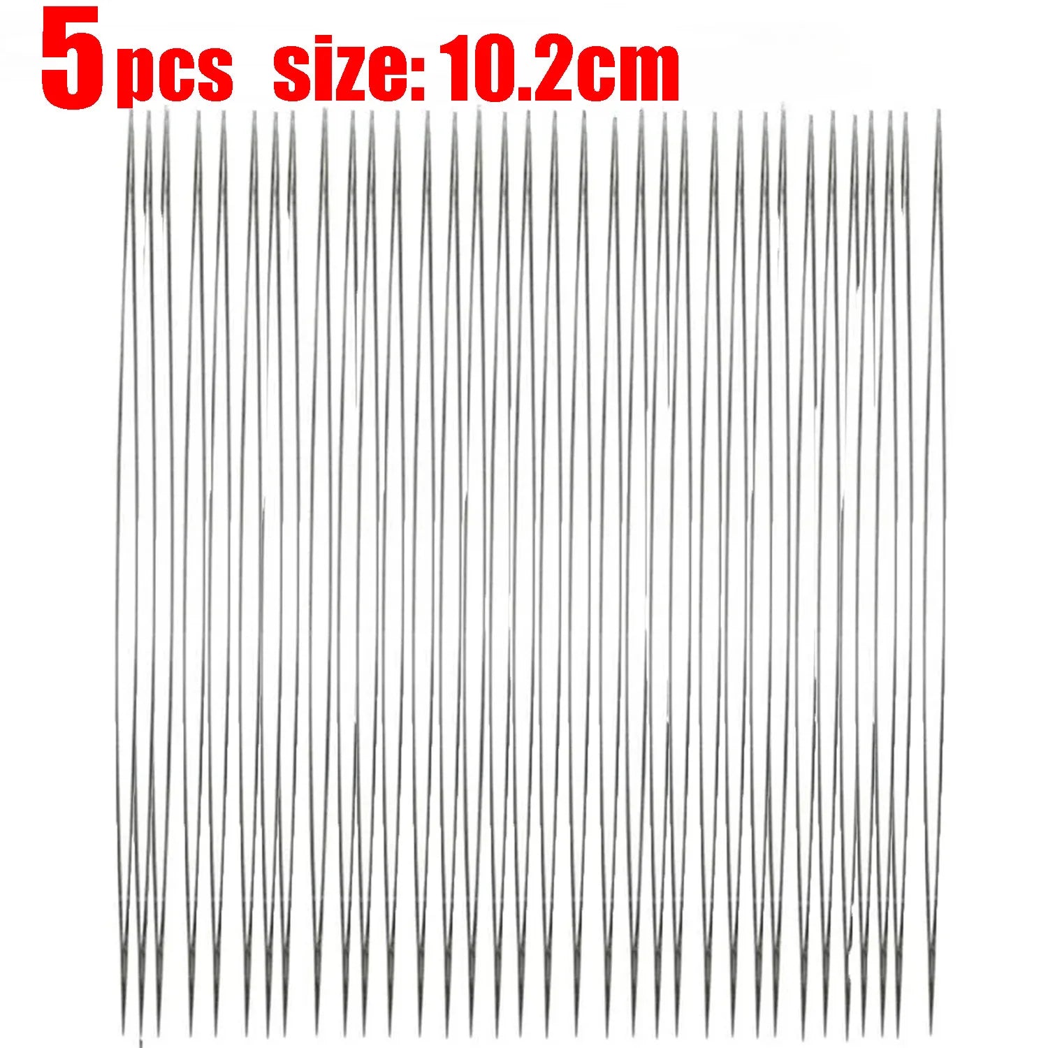 5/50Pcs Beading Needles Pins Set with Central Opening Curved Steel Needles for Bead Straight Beaded Needle Sewing Accessories