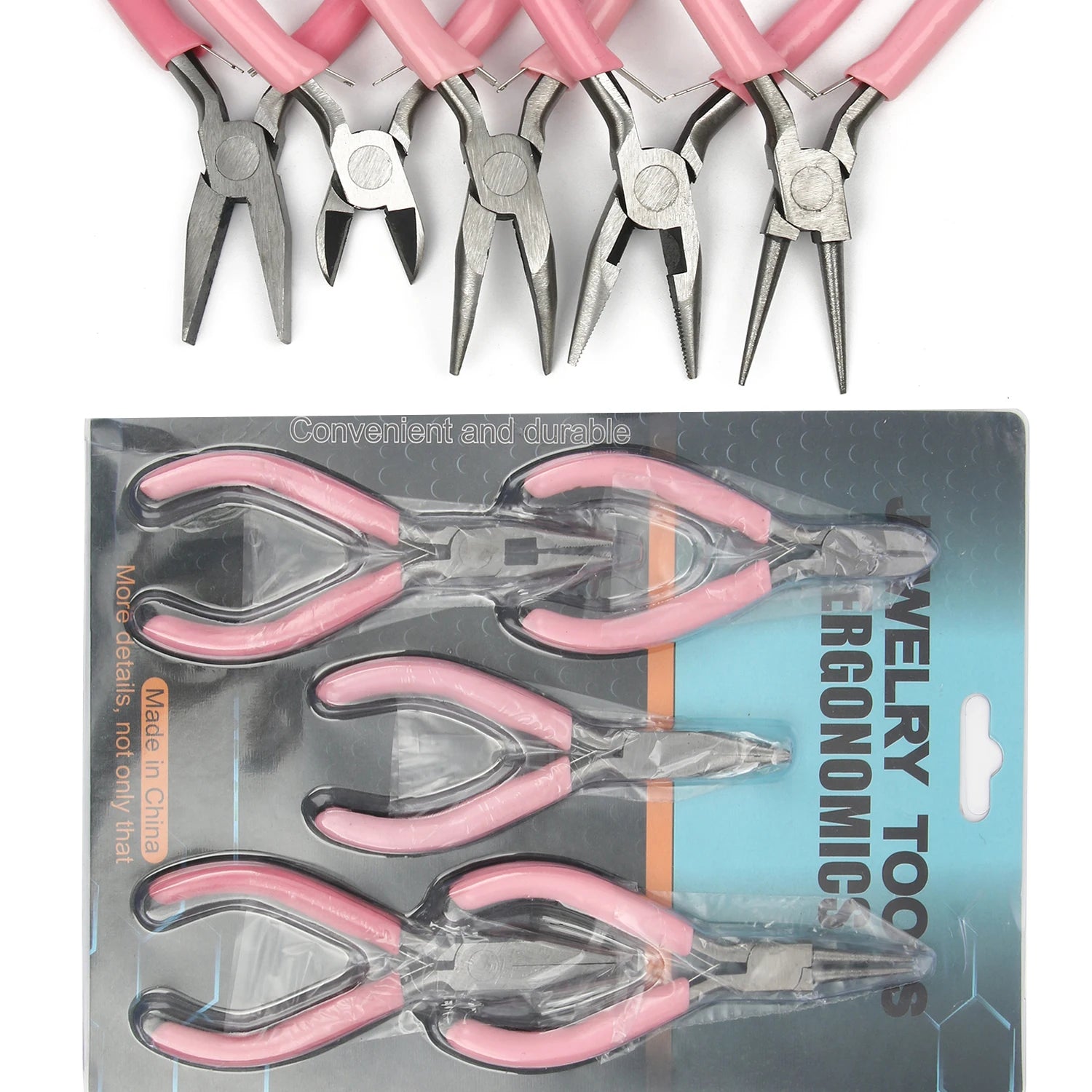 32 Types Mini Pliers Diagonal Pliers Long Needle Nose Cutter Handcraft Beading Insulated Plier For DIY Small Jewelry Pliers Tool