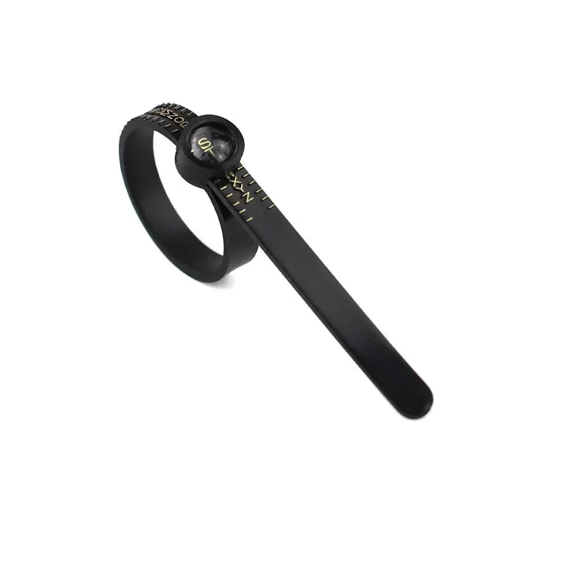 Plastic UK US EU HK Ring Sizer with Magnifier Ring Ruler Measurer Finger Gauge Ring Sizing Tool  Jewellery Measuring Tool