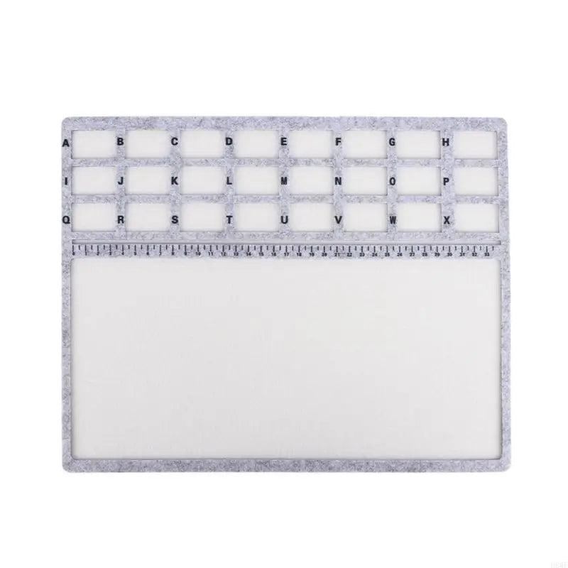 Nonslip Beading Mat Beads Design Tray For Jewelry Making With Felt Surfaces And Measurement Markings H8WF