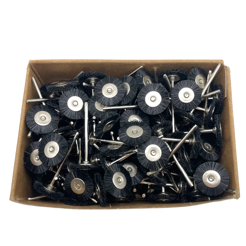 19/22/25mm Polishing Brushes Soft Hard Abrasive Buffing Grinding Wheel 2.35mm Shank Dremel Accessories for Jewelry Rotary Tools