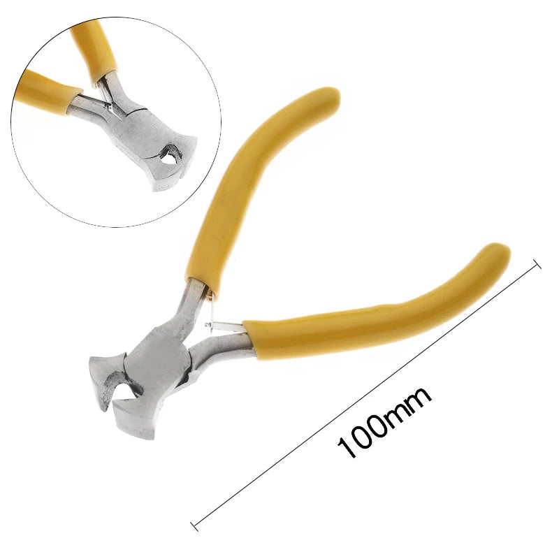 Yellow Color Stainless Steel Mini Pliers Tools Set Cutting Wire Plier Kits For Handcraft Beading DIY Jewelry Making Accessories