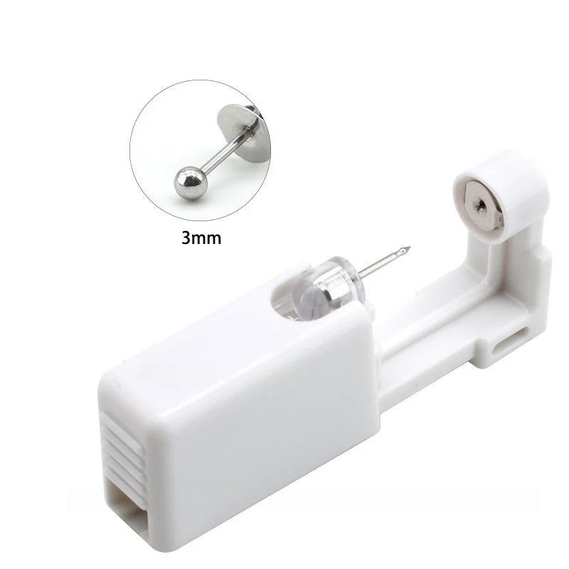 1pc Ear Stud Disposable Sterile Piercing Stud Gun Body Tragus Helix Earrings Safety Piercing Jewelry Tool Making Accessories