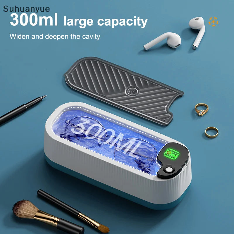 Bracelet Ultrasonic Cleaning Machine, Portable Sonic Jewelry Clean System, Single Push Start