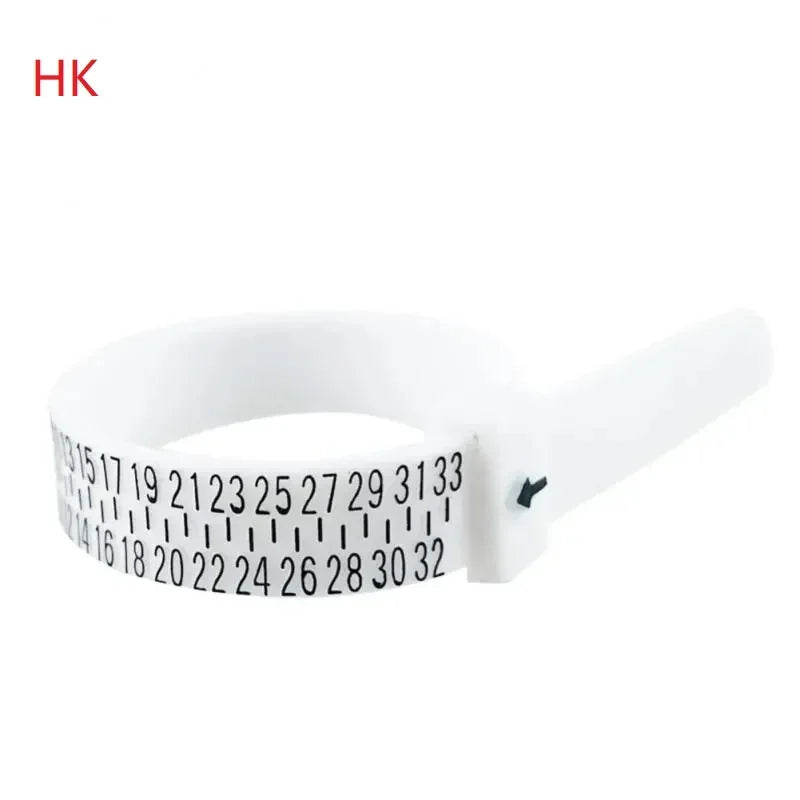 Plastic UK/US/EU/JP/HK Ring Sizer Measuring Set Reusable Finger Size Gauge Measure Tool Jewelry Sizing Tools