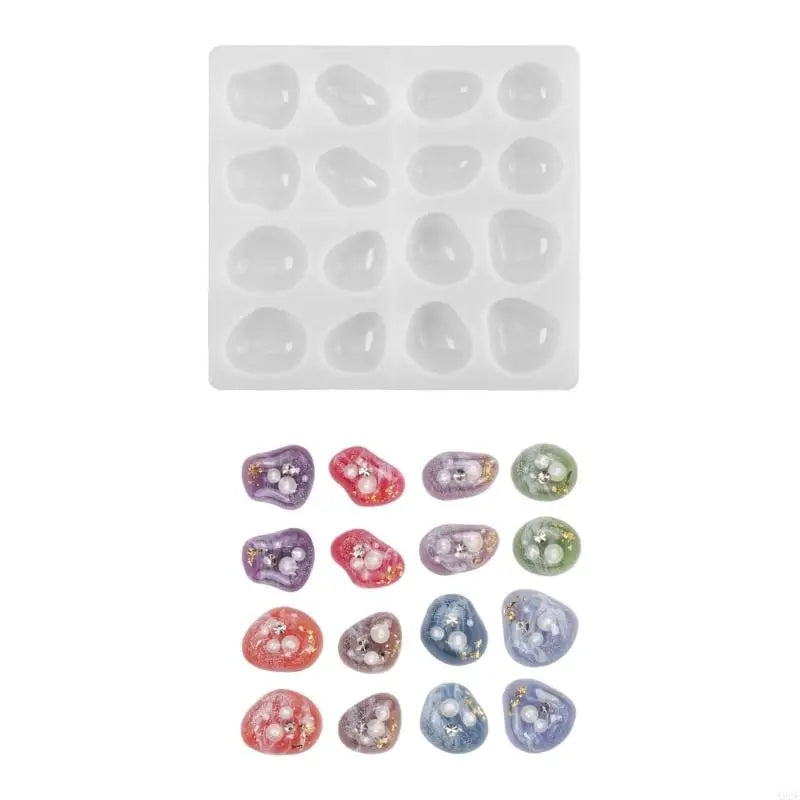 Easy Releasing Silicone Mold Handmade Pendant Making Molds Silicone Texture Suitable for Crafting Geometric Stone