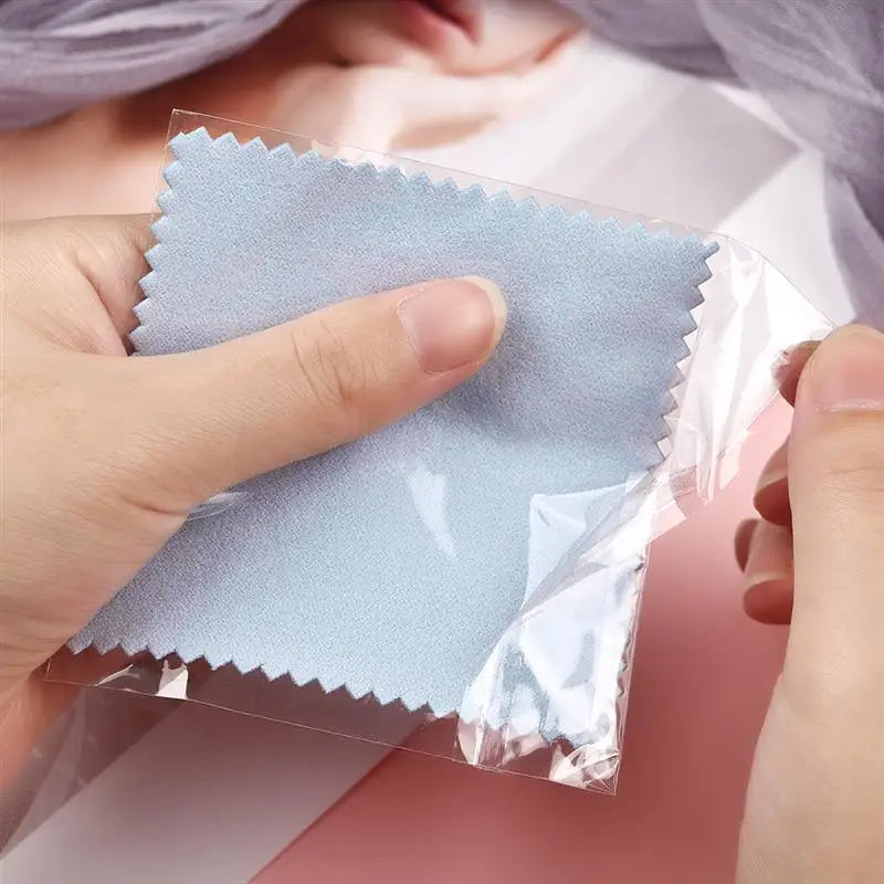 50pcs Silverware Polishing Cloth Soft Cleaning Polishing Cloth Clean Wipe Wiping Cloth For Silver Gold Jewelry Tools Equipments
