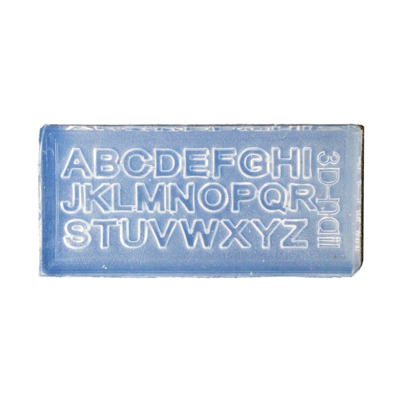 R3MC Mini Letter Numbers 3D Nail Art Decorations UV Crystal Epoxy Mold Silicone Mould