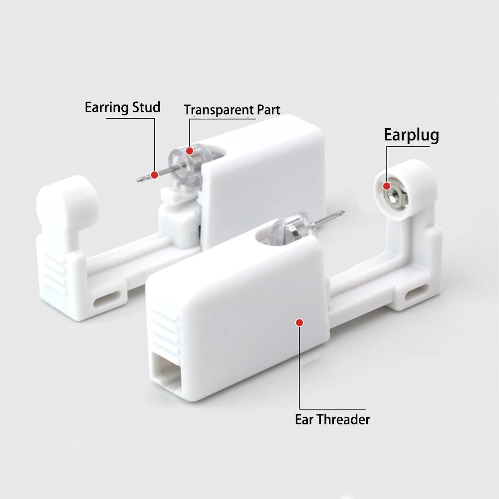 1pc Ear Stud Disposable Sterile Piercing Stud Gun Body Tragus Helix Earrings Safety Piercing Jewelry Tool Making Accessories