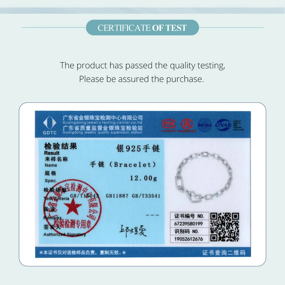 WOSTU 925 Sterling Silver Trendy Multifunctional DIY Bracelet Bangles for Women Wedding Dating Gift Fine Jewelry Fit Small charm