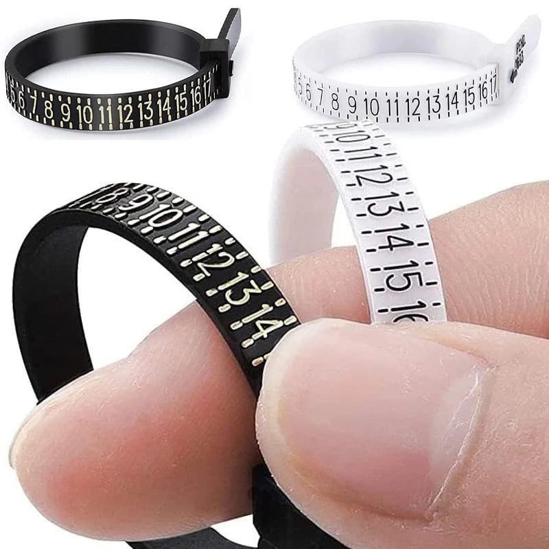 Ring sizer Measure Finger Coil Ring Sizing Tool UK/US/EU/JP Size Measurements Ring Sizer Gauge Tools Jewelry Accessory Newest